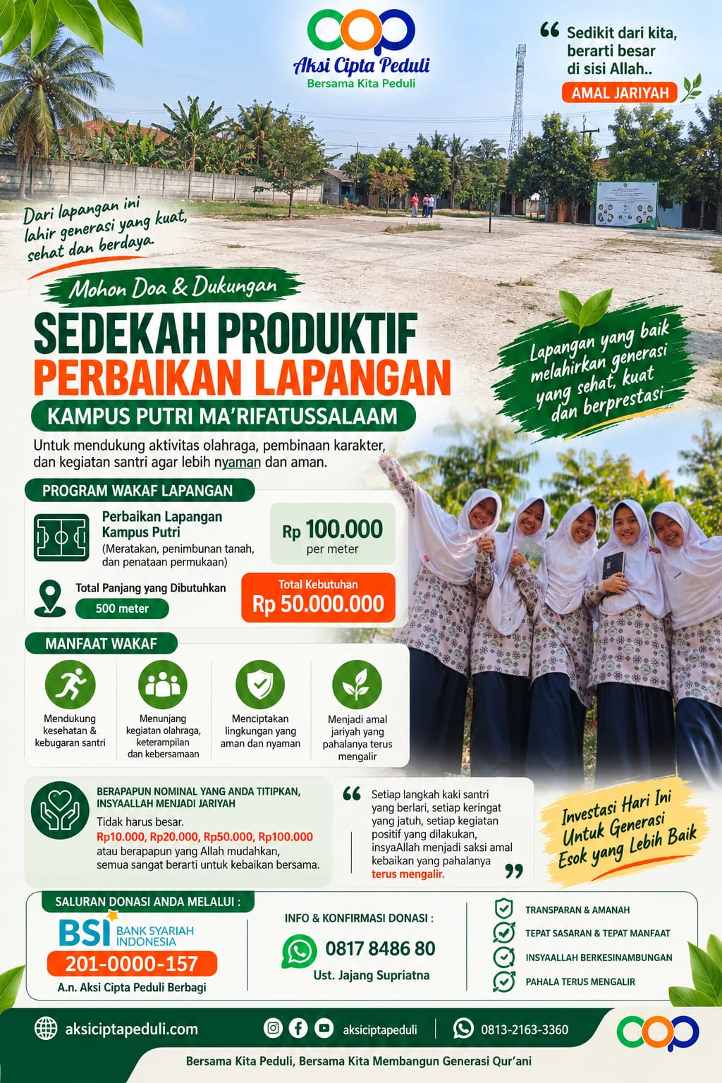 Sedekah Produktif Perbaikan Lapangan